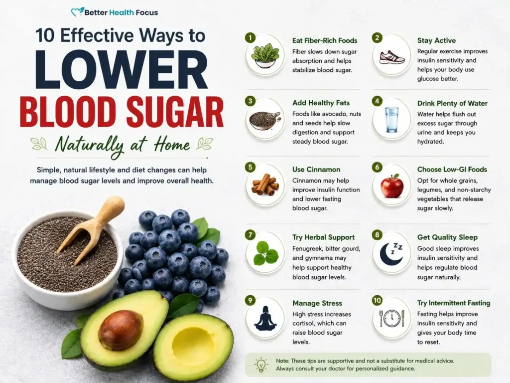 10 Effective Ways to Lower Blood Sugar