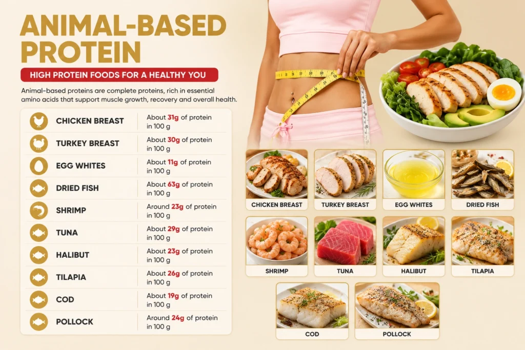 High protein animal-based foods guide