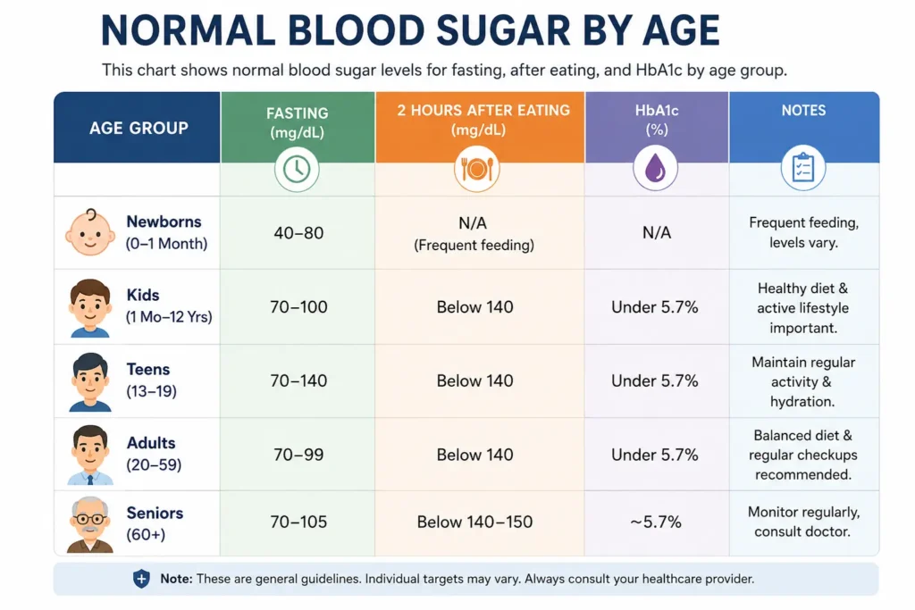 blood sugar chart by age Better Health Focus