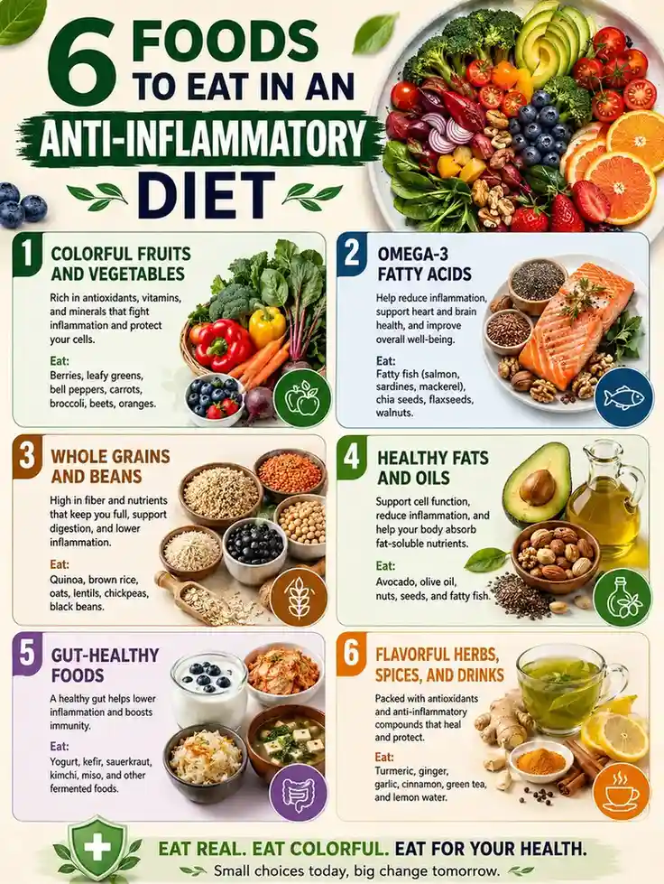 6 Food to Eat in an Anti-Inflammatory Diet