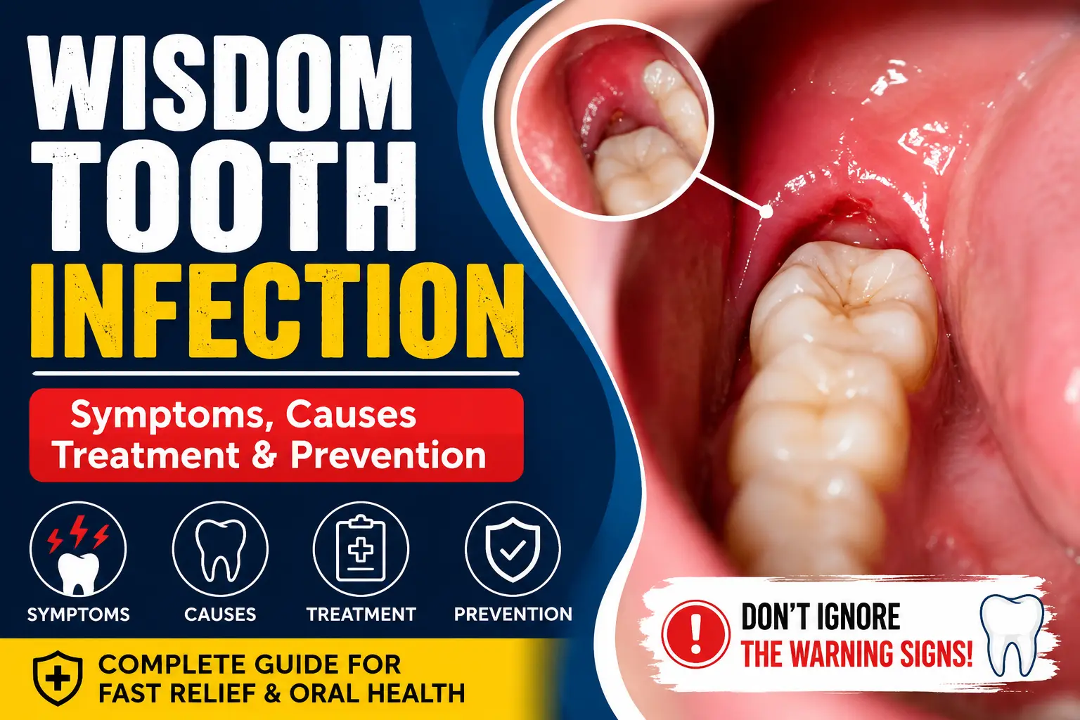 Wisdom Tooth Infection: Symptoms, Causes & Treatment