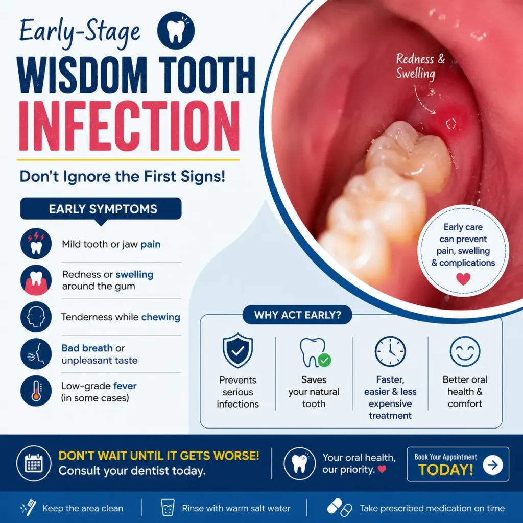 signs of wisdom tooth infection