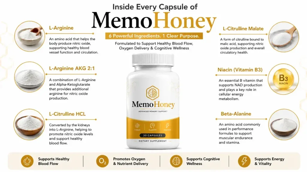 MemoHoney Ingredients