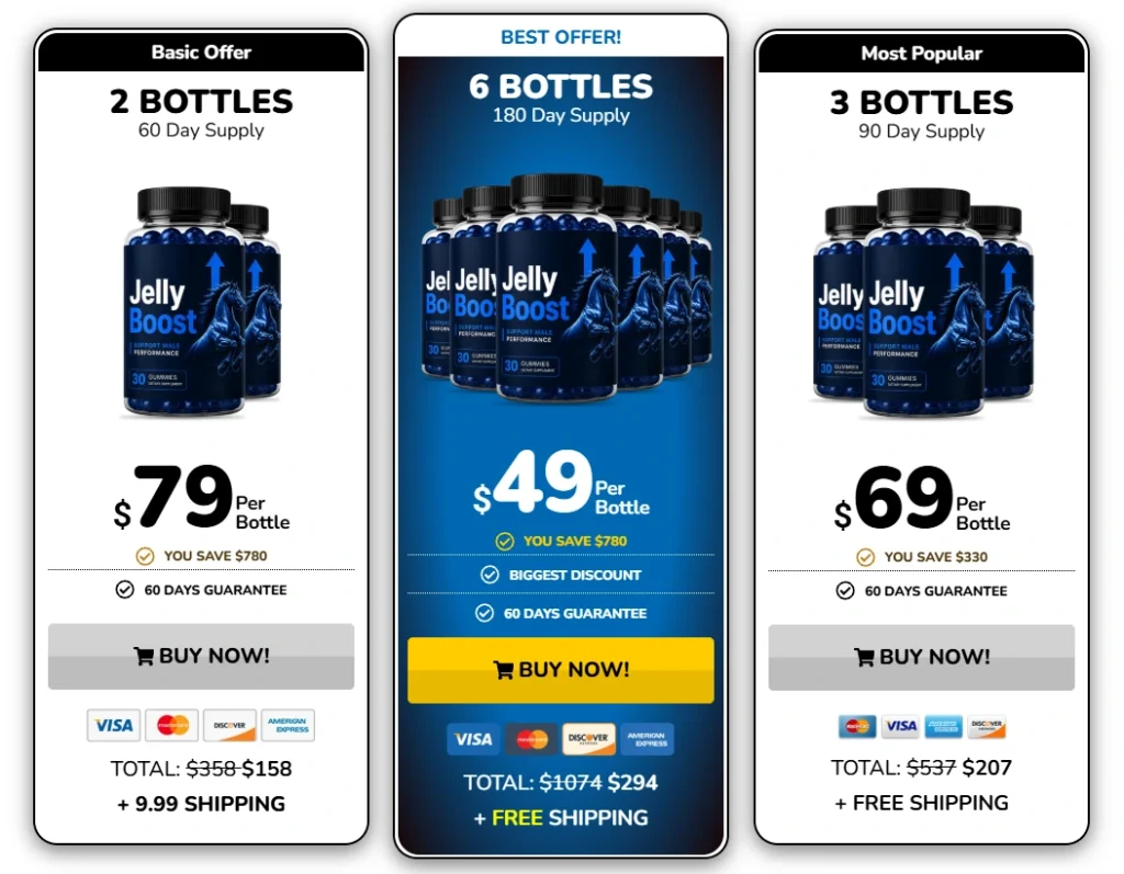 Jelly Boost Price and package