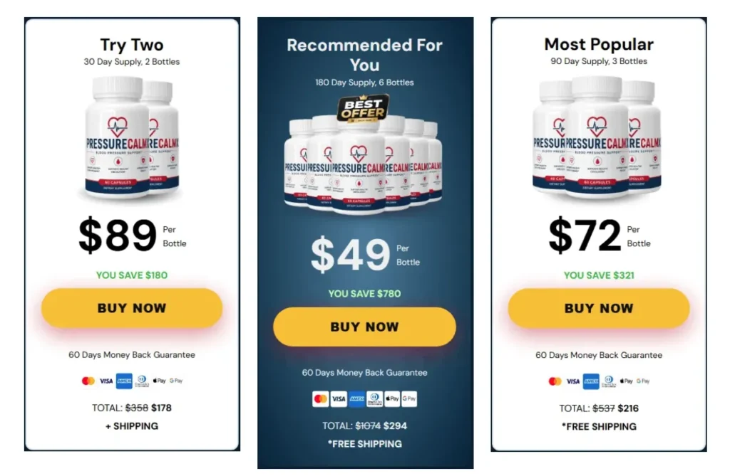 PressureCalmX Price and Discount