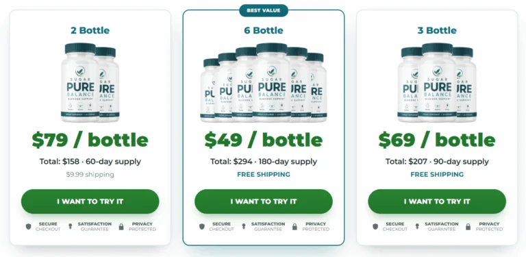 Sugar Pure Balance Price and Cost Per Day