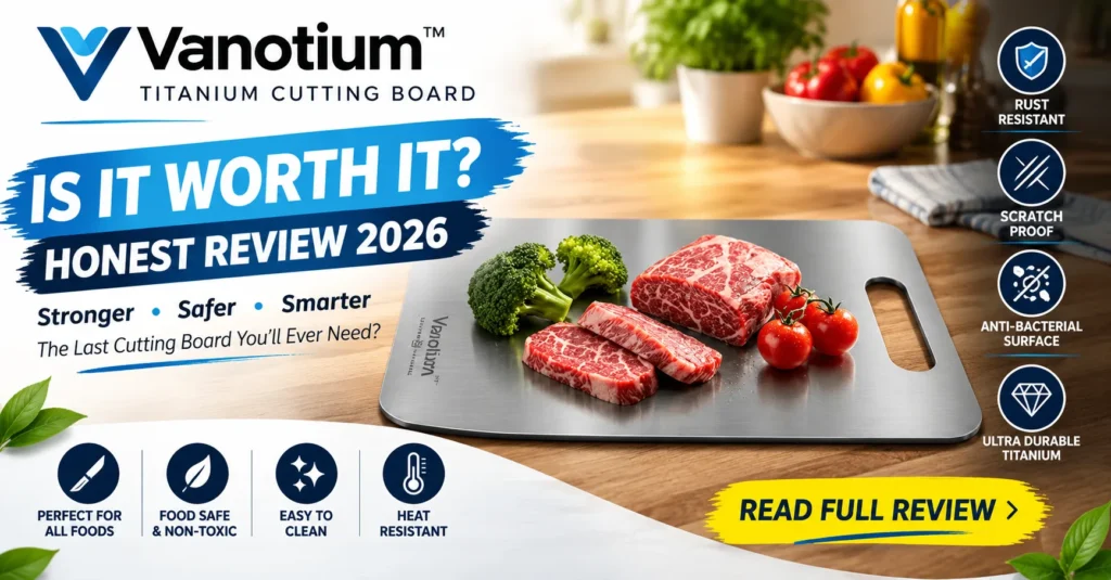 Vanotium Reviews Titanium Cutting Board Review